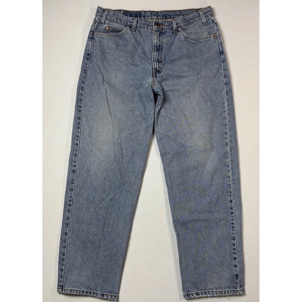 Vintage Levis 550 Jeans Mens 38x30 Orange Tab Relaxed Fit Faded Wash Denim 90s